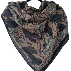 Viskoosihuivi beige Lehti